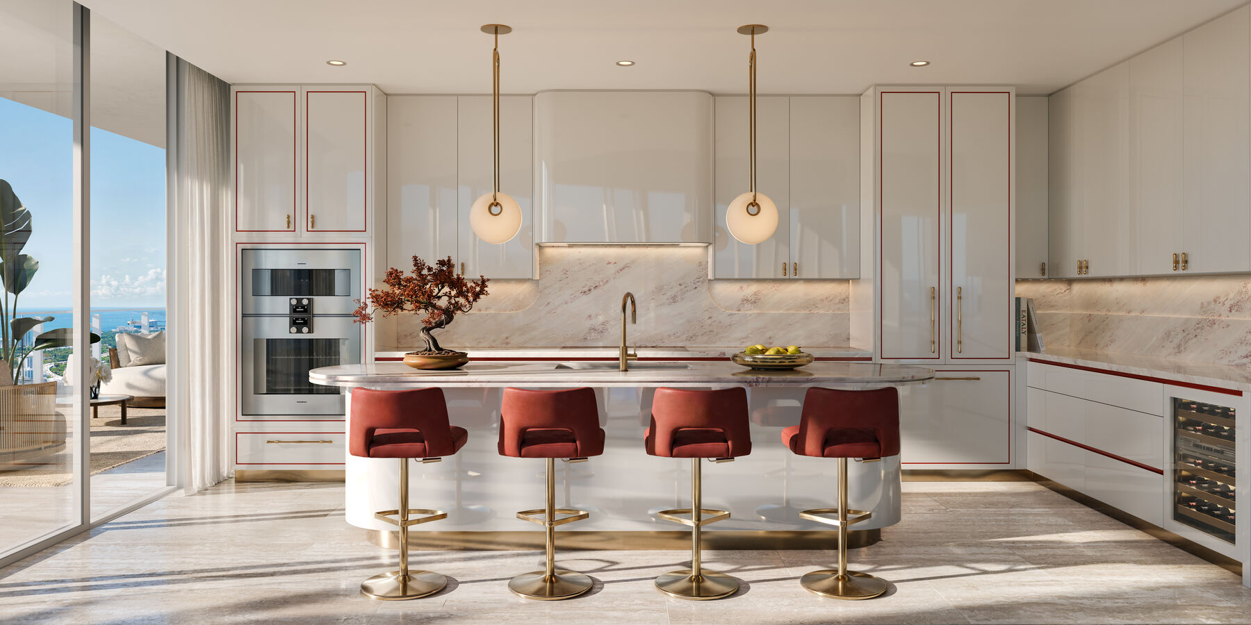 Kitchen with Gaggenau appliances