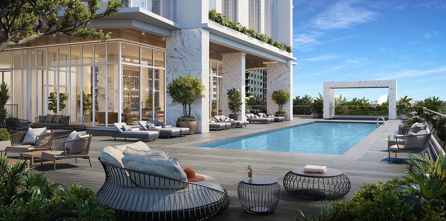 Lap pool on the 12th floor
