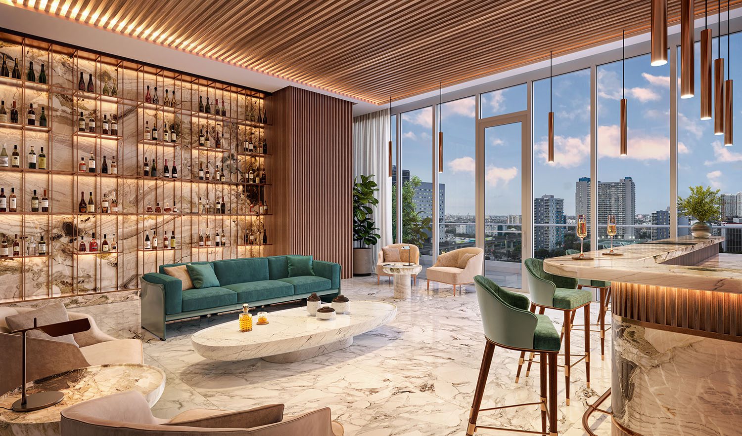 Wine cellar and owners' lounge