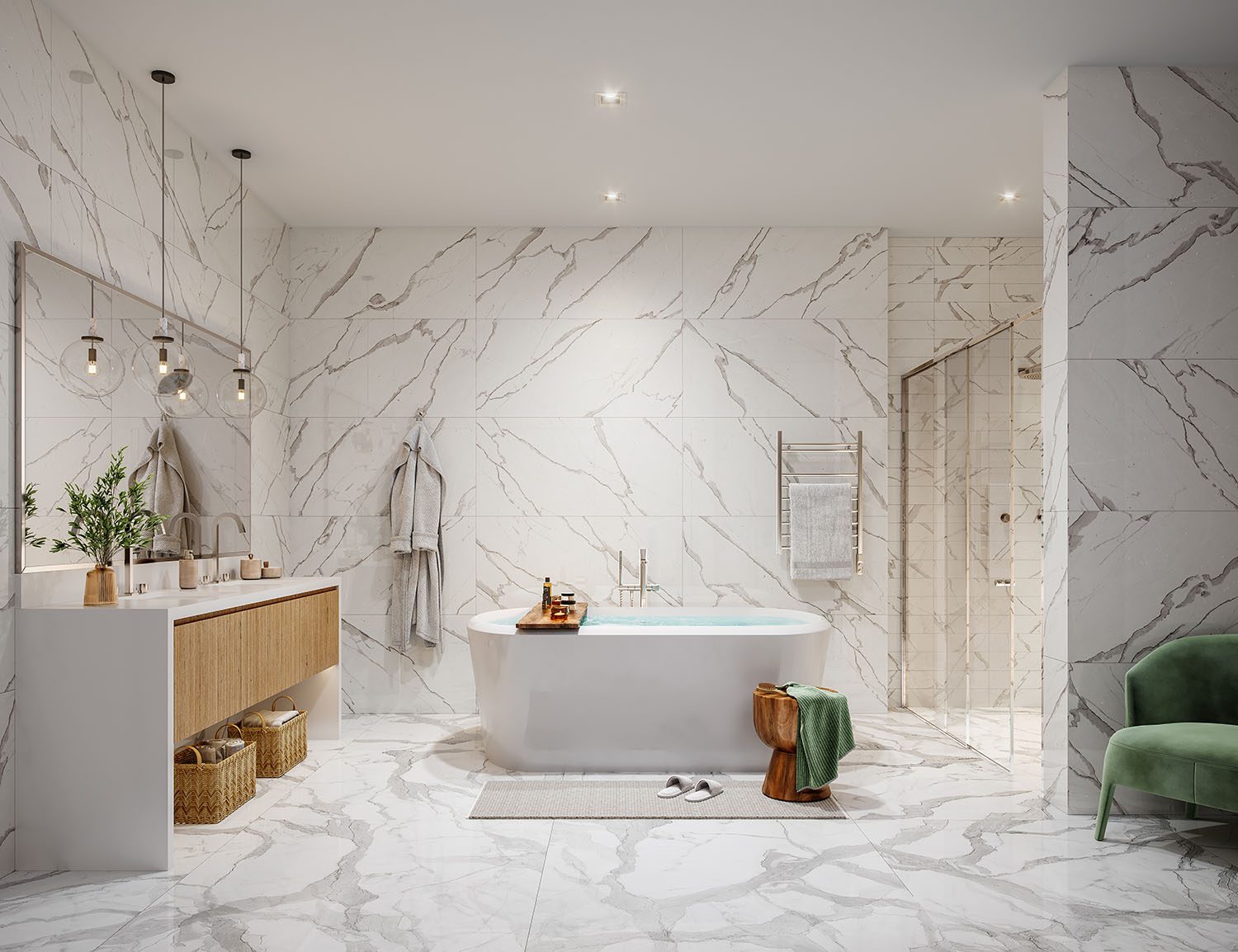 Bathroom in a Sky Residence